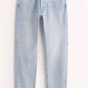 Abercrombie & Fitch Blue Straight-Leg Jeans Timeless Fit